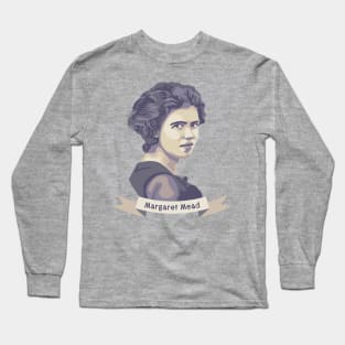 Margaret Mead Portrait Long Sleeve T-Shirt